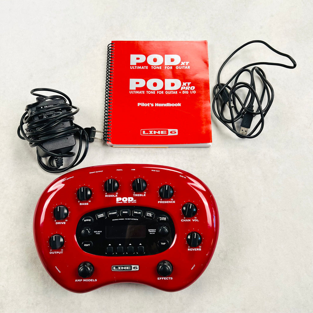 Line 6 POD XT Multi-Effects Unit 2000s - Red - 5