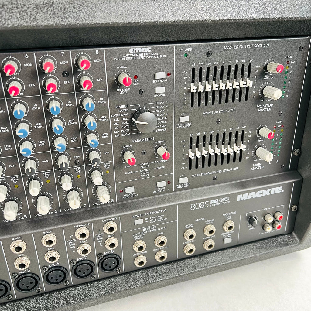 Mackie 808S FR Fast Recovery Series 8-Channel Stereo Powered Mixer - Black - 4