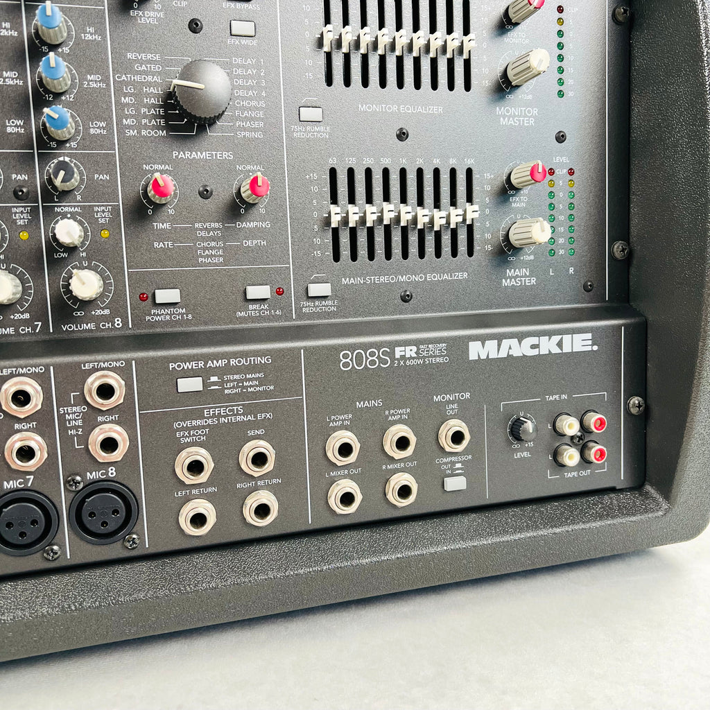 Mackie 808S FR Fast Recovery Series 8-Channel Stereo Powered Mixer - Black - 5