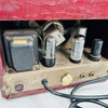Magnatone Student Model M-199-3-J 1x8" Combo Amplifier 1950s - Maroon Gator - 9