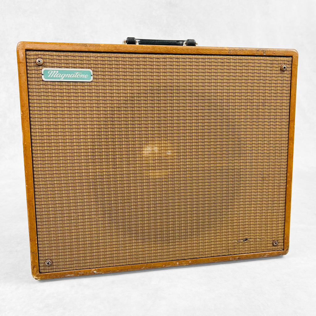 Magnatone Troubadour Deluxe Model 113 1x12" Combo Amplifier 1950s - Brown - 1