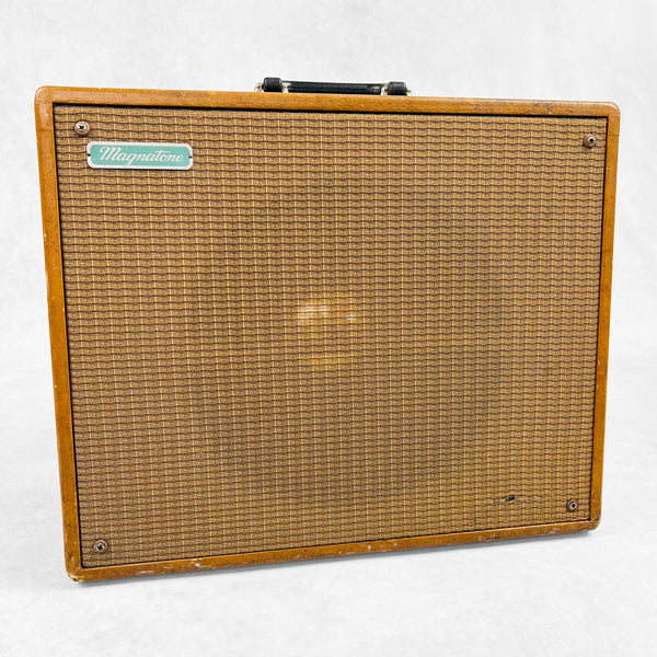 Magnatone Troubadour Deluxe Model 113 1x12" Combo Amplifier 1950s - Brown - 1