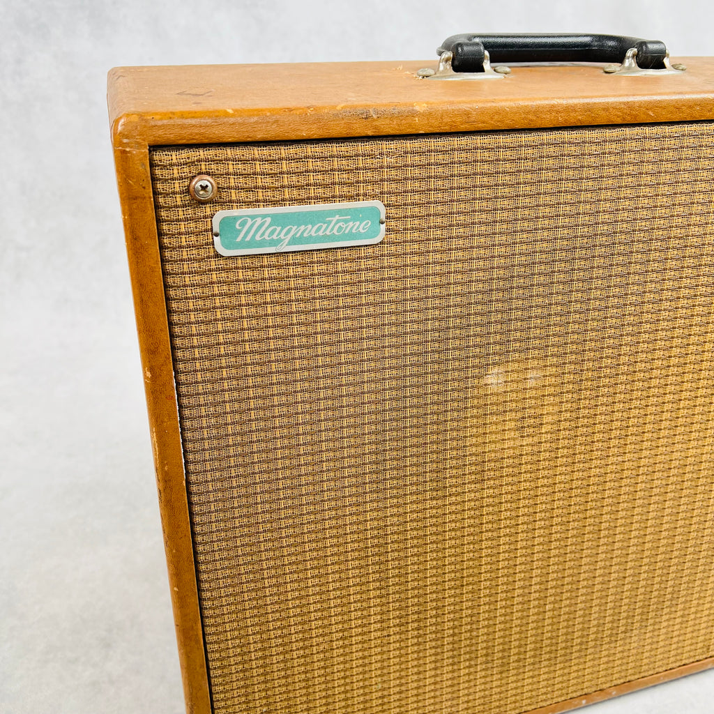 Magnatone Troubadour Deluxe Model 113 1x12" Combo Amplifier 1950s - Brown - 3