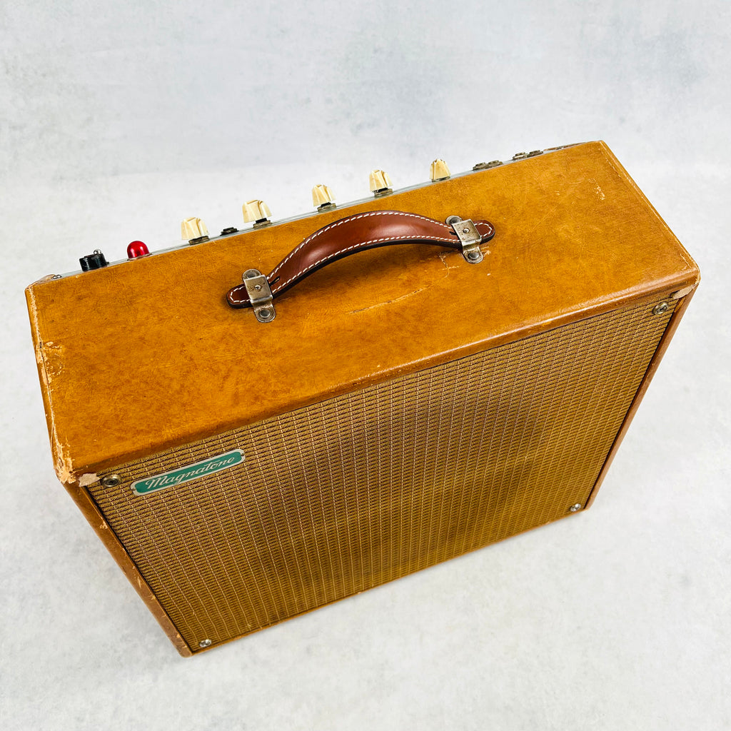 Magnatone Troubadour Deluxe Model 113 1x12" Combo Amplifier 1959 - Brown - 2