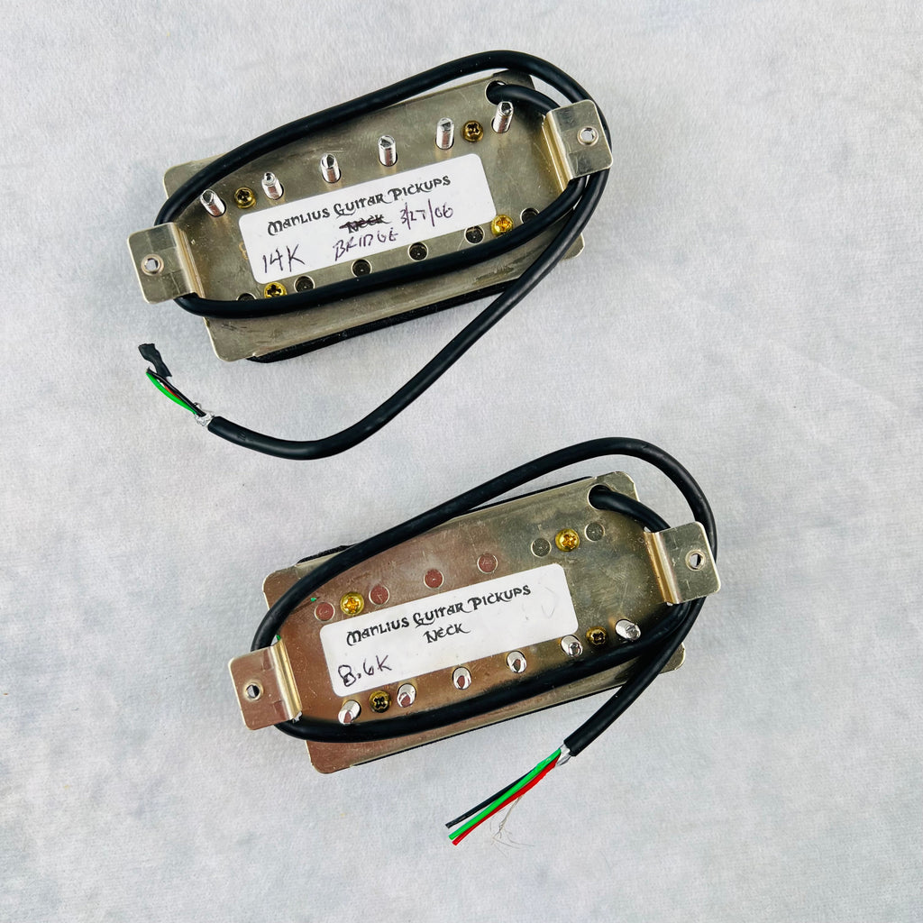 Manlius Humbucker Pickup Set - Zebra - 2