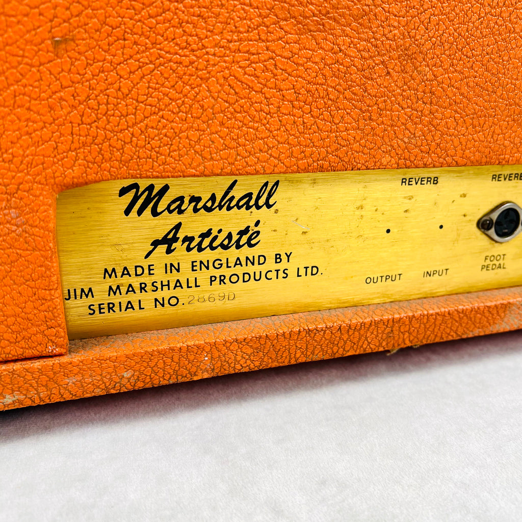Marshall Artiste 50w Amplifier Head 1972 - Orange - 10