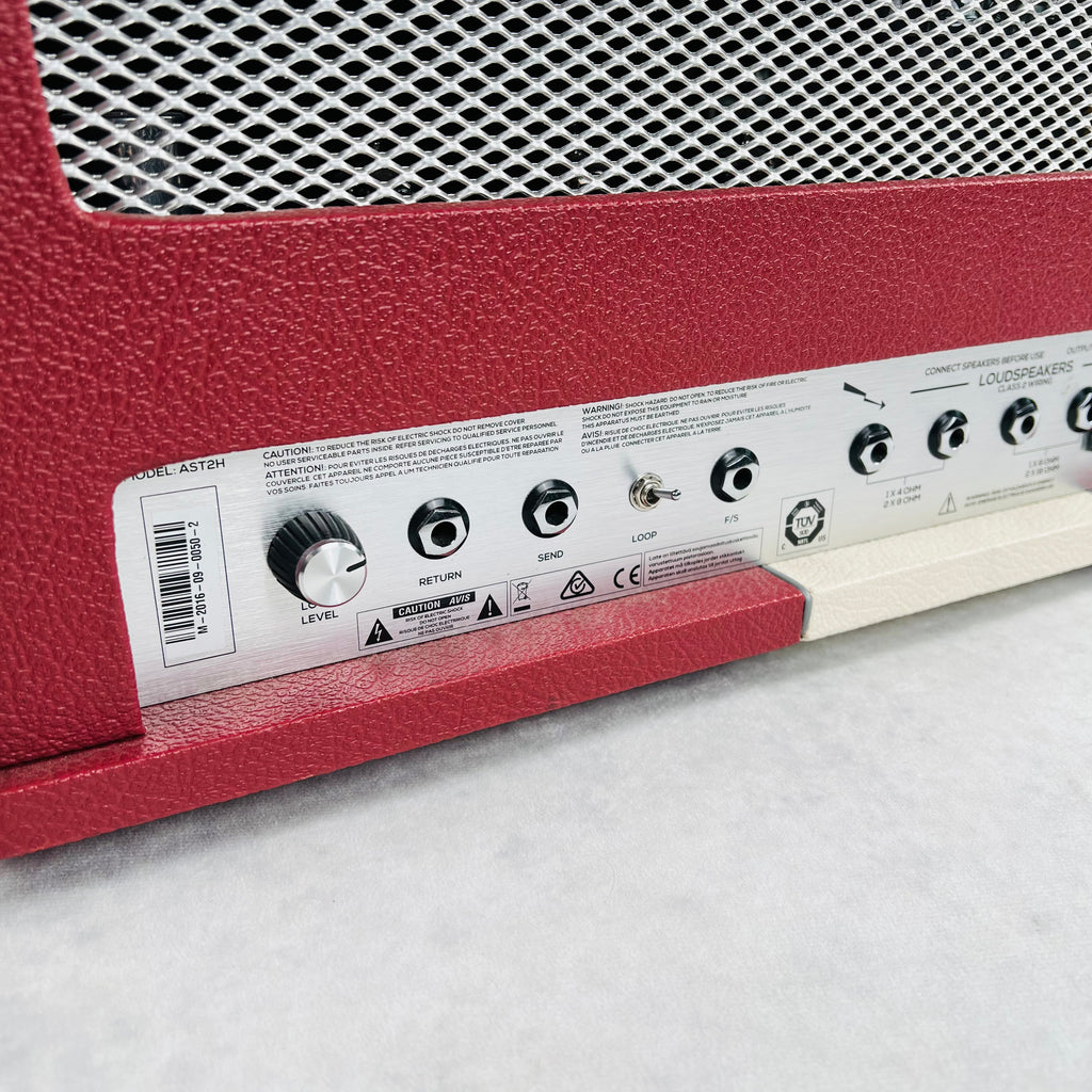 Marshall Astoria Custom AST2H 30w Head & 1x12" Cabinet Half Stack 2016 - Red - 7