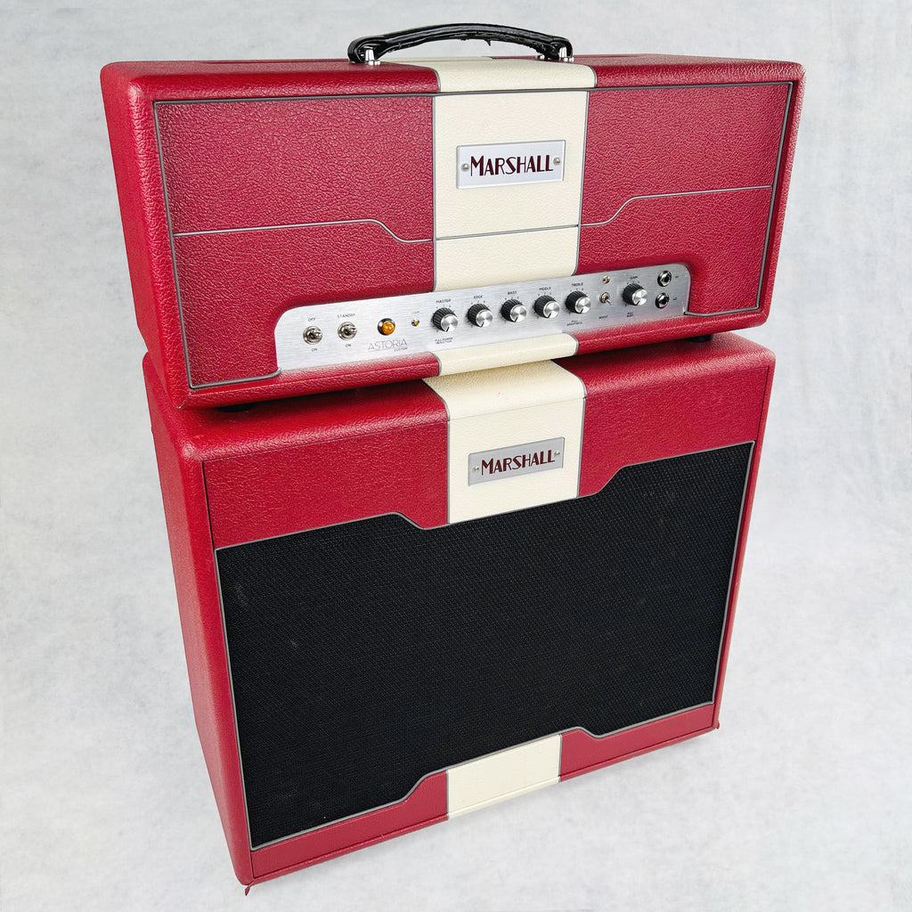 Marshall Astoria Custom AST2H 30w Head & 1x12" Cabinet Half Stack 2016 - Red - 1