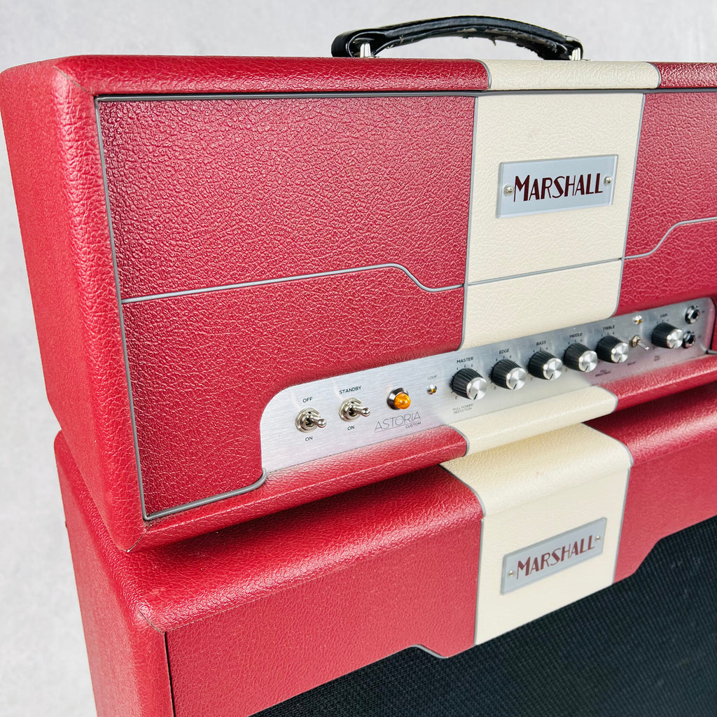 Marshall Astoria Custom AST2H 30w Head & 1x12" Cabinet Half Stack 2016 - Red - 2
