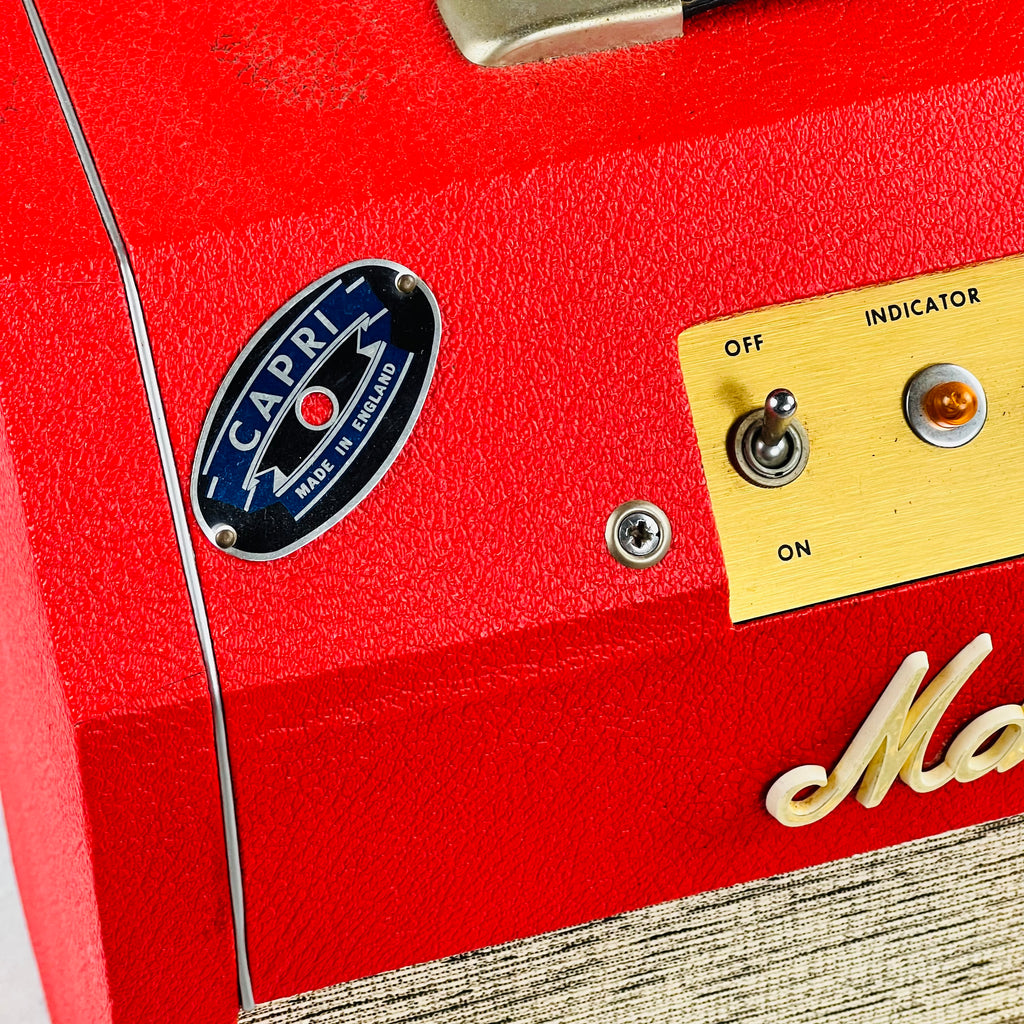 Vintage Marshall Capri 2x8" Combo Tube Amplifier 1966 - Red - 2