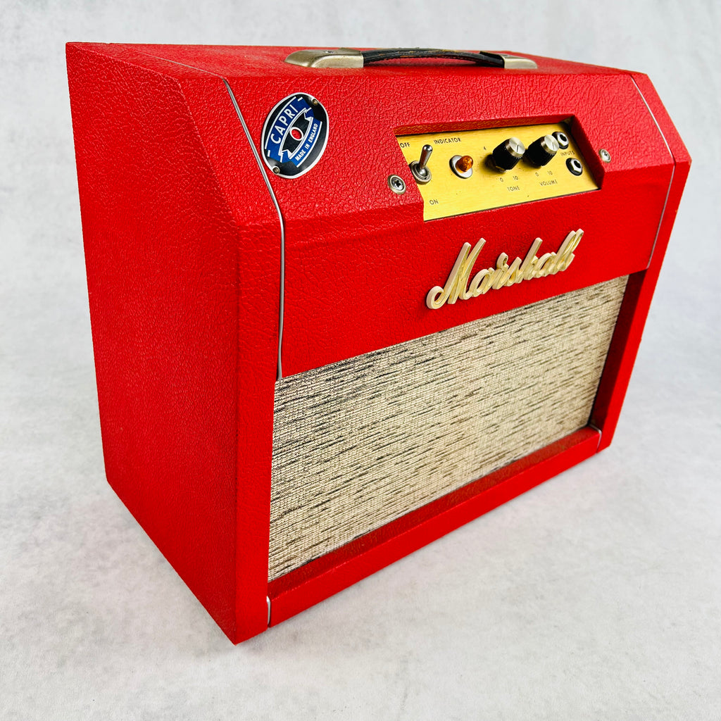Vintage Marshall Capri 2x8" Combo Tube Amplifier 1966 - Red - 9