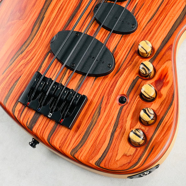 Maruszczyk Elwood L 4A Cocobolo Top 4-String Bass 2024 - Natural - 5
