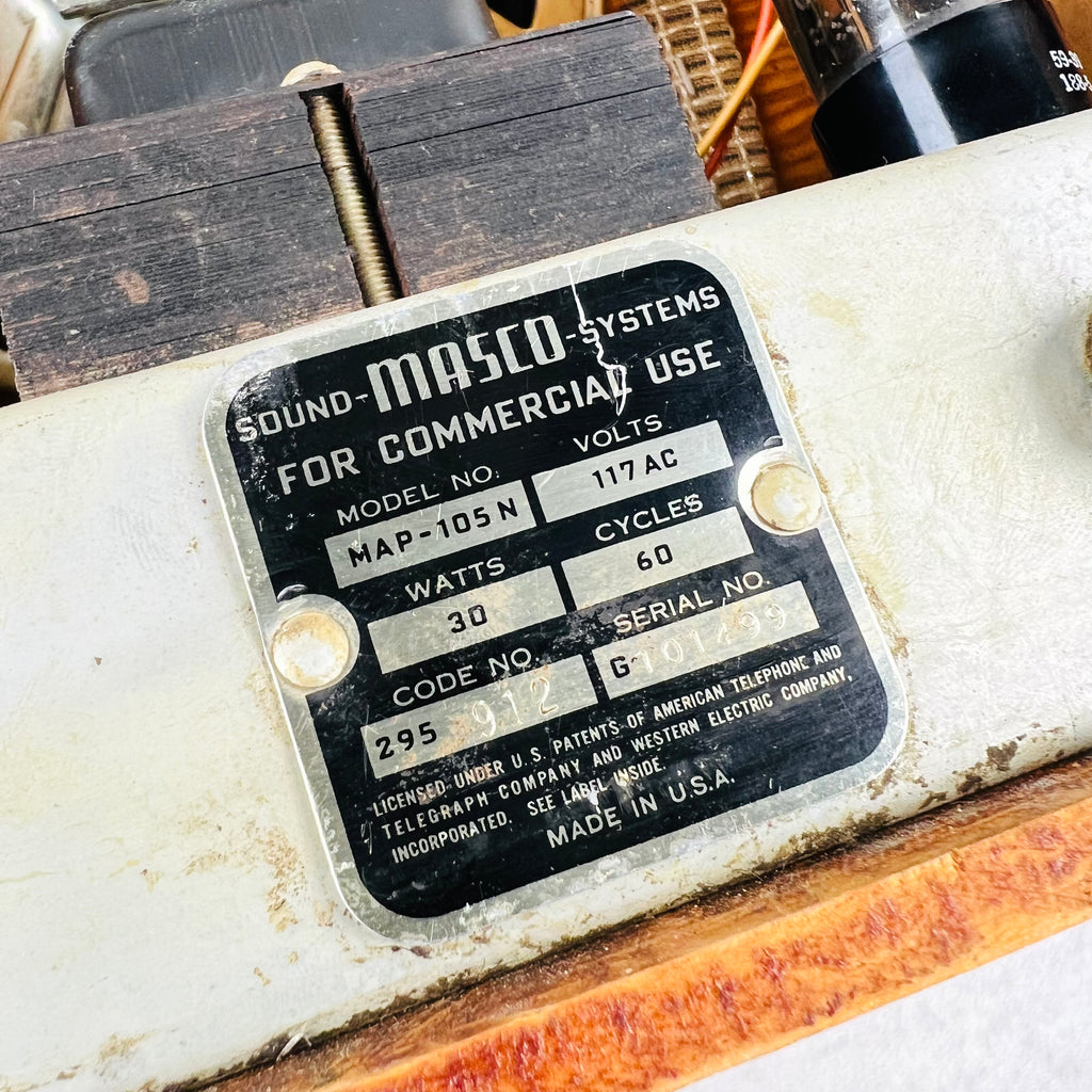 Masco Sound Systems MAP-105N 5w 1x8" Combo Amplifier 1949 - Natural - 15
