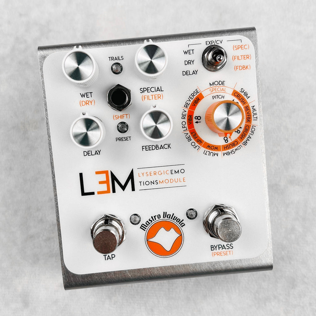 Mastro Valvola LEM Lysergic Emotions Module Delay Pedal 2020s - White - 1