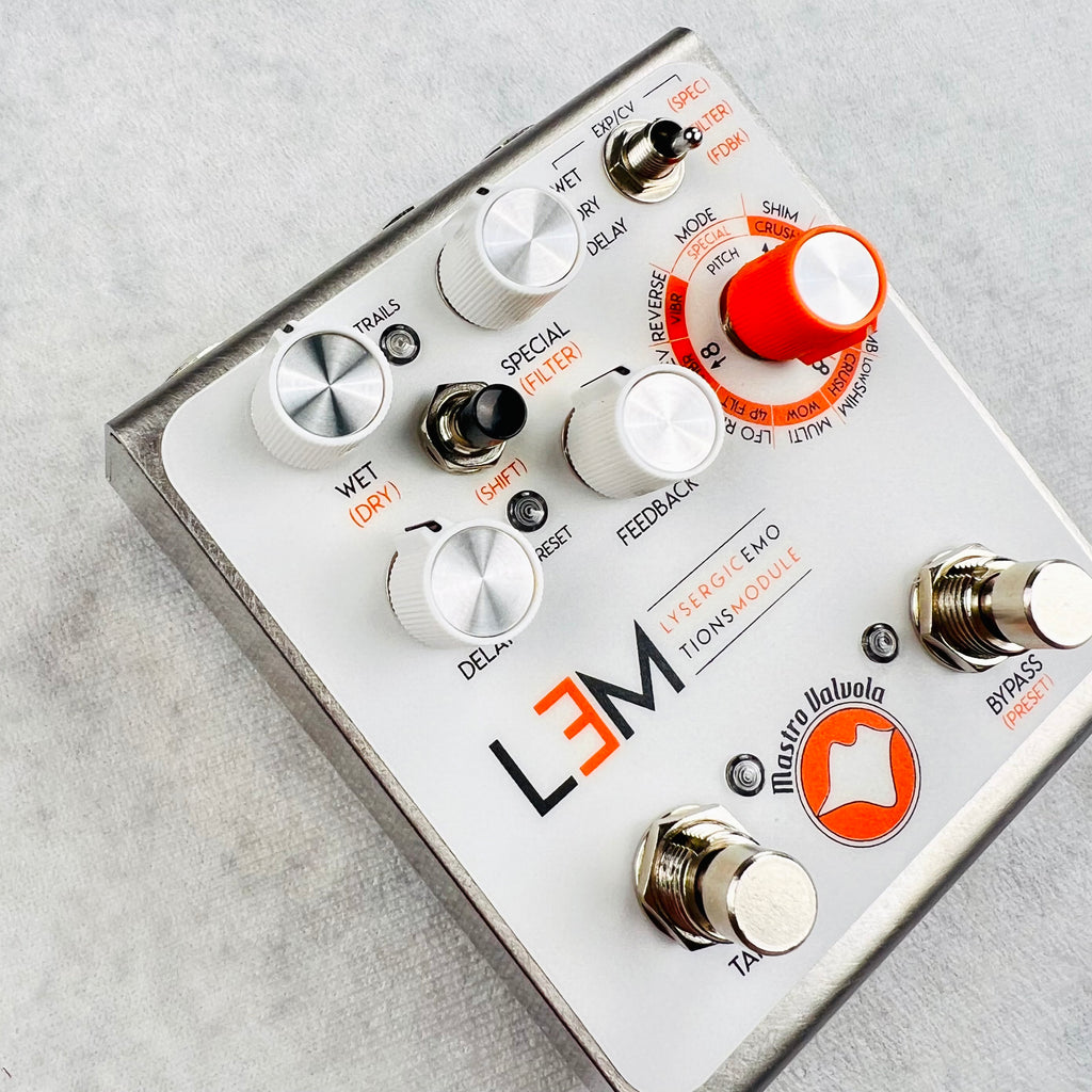 Mastro Valvola LEM Lysergic Emotions Module Delay Pedal 2020s - White - 2