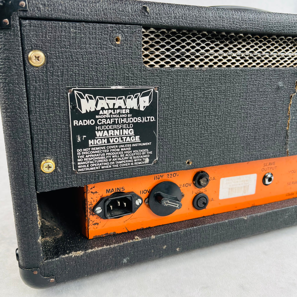 Matamp Slave Unit OR SL100 Vintage Guitar Amplifier Head 1970s - Black - 11