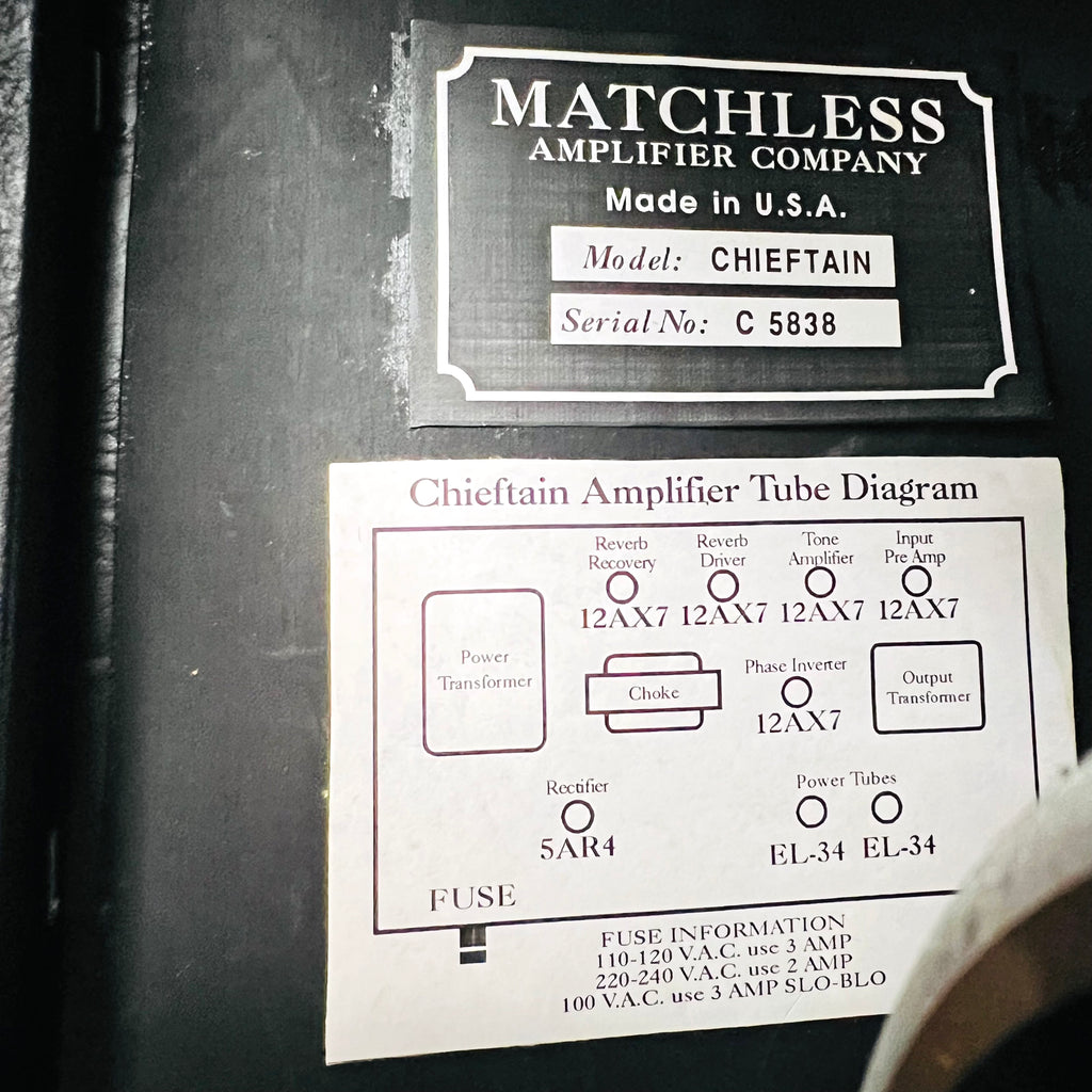 Matchless Chieftain 40w 2x12" Combo Amplifier 1997 - Black - 18