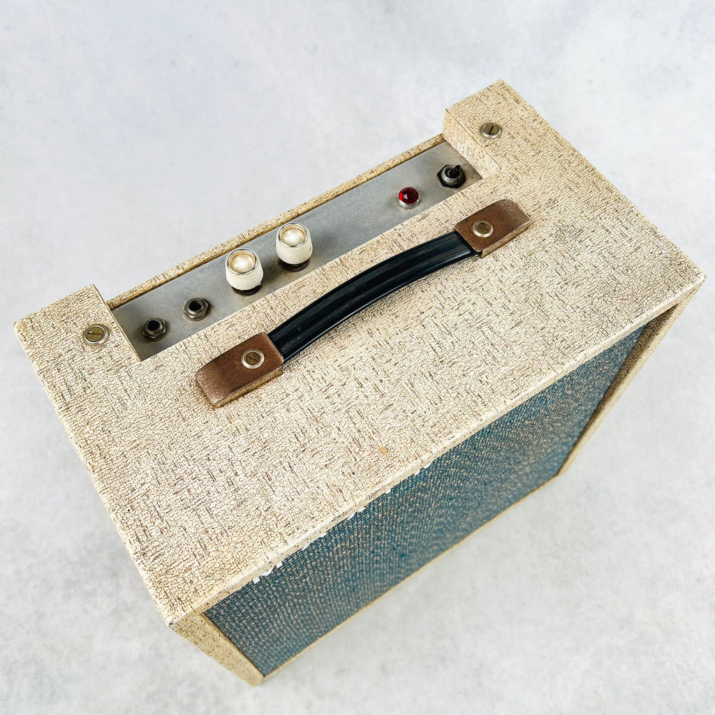 Maxim Vintage 1x8" 240v Tube Combo Amp 1960s - White - 4