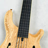 Mensinger Joker B 5P Ash Fretless 5-String Bass 2023 - Natural - 3