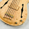 Mensinger Joker B 5P Ash Fretless 5-String Bass 2023 - Natural - 5