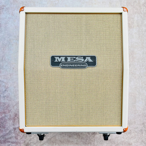 Mesa Boogie 2x12 Vertical Slant Rectifier Cabinet - Cream Tolex - 1