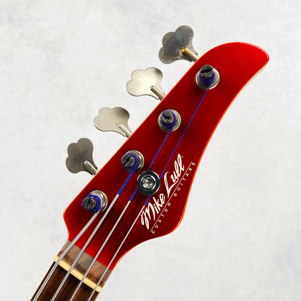 Mike Lull P4 4-String Bass Guitar 2010 - Candy Apple Red - 9