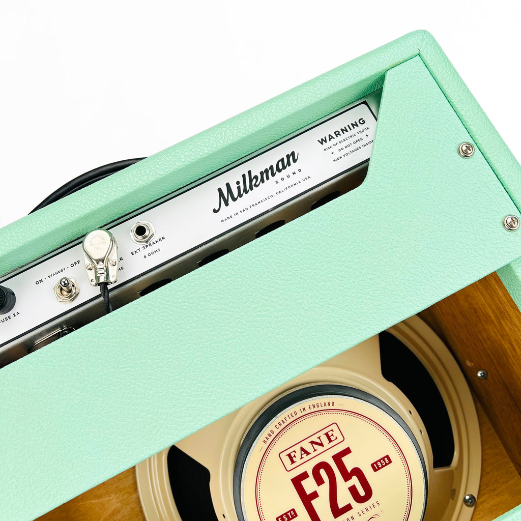 Milkman One Watt Plus Fane F25 1x12 Combo - Surf Green & White - 10