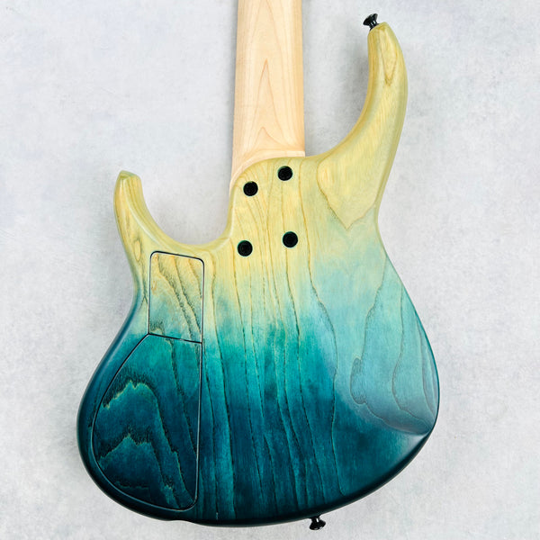 MTD Michael Tobias Design USA 530-24 5-String Bass - Caribbean Ocean Blue Fade - 10