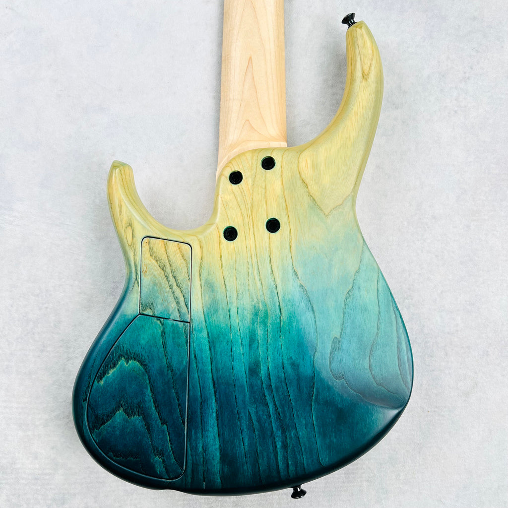 MTD Michael Tobias Design USA 530-24 5-String Bass - Caribbean Ocean Blue Fade - 10