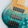 MTD Michael Tobias Design USA 530-24 5-String Bass - Caribbean Ocean Blue Fade - 4
