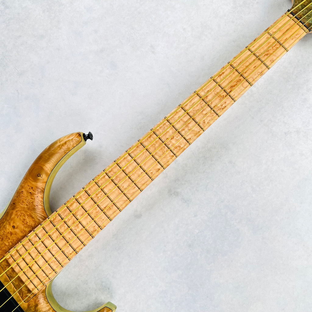 MTD Michael Tobias Design USA 530-24 5-String Bass - Caribbean Ocean Blue Fade - 8