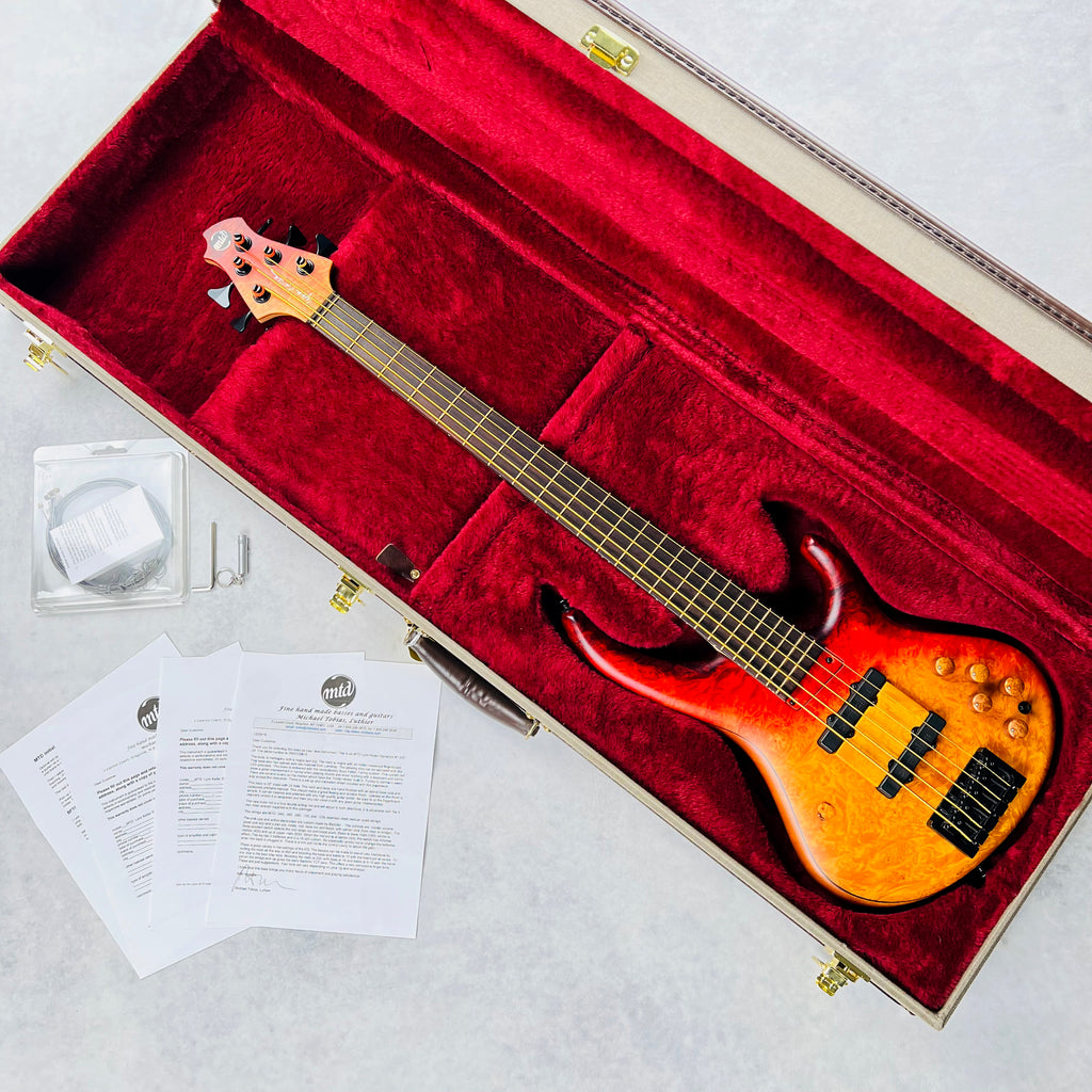 MTD Michael Tobias Design USA Lynn Keller Signature 532-24 5-String Bass 2016 - Red Fade - 18