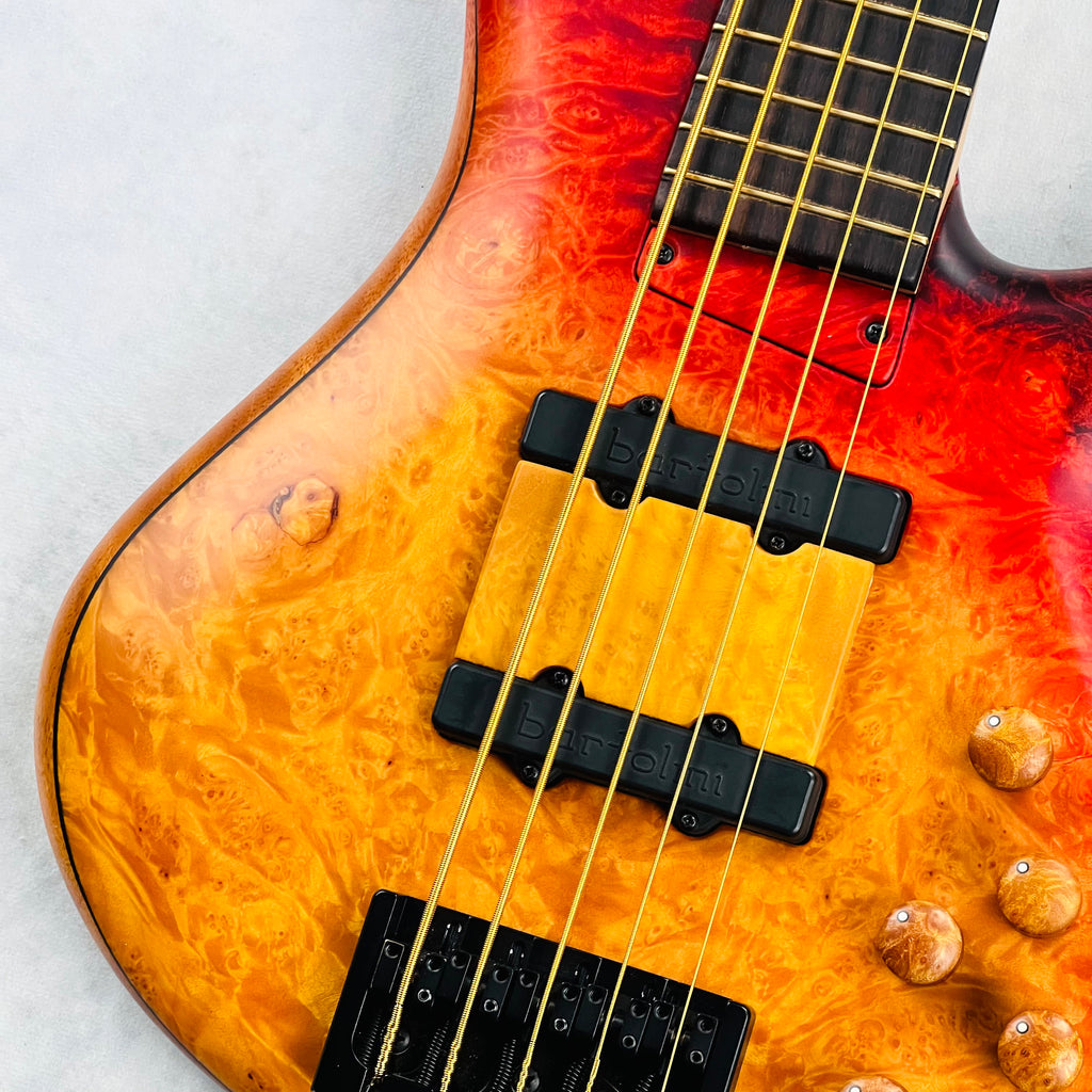 MTD Michael Tobias Design USA Lynn Keller Signature 532-24 5-String Bass 2016 - Red Fade - 4