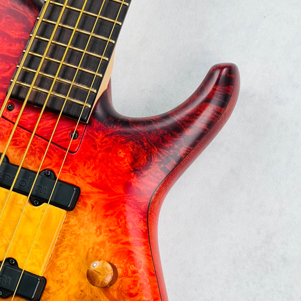 MTD Michael Tobias Design USA Lynn Keller Signature 532-24 5-String Bass 2016 - Red Fade - 6