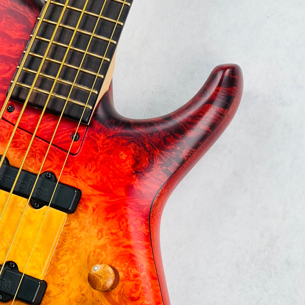 MTD Michael Tobias Design USA Lynn Keller Signature 532-24 5-String Bass 2016 - Red Fade - 6