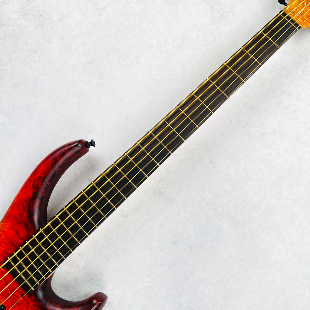 MTD Michael Tobias Design USA Lynn Keller Signature 532-24 5-String Bass 2016 - Red Fade - 9