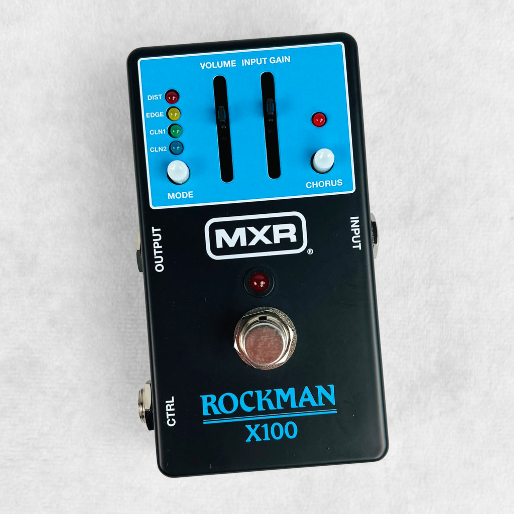 MXR MX100 Rockman X100 Analog Tone Processor Pedal - Black / Blue - 1