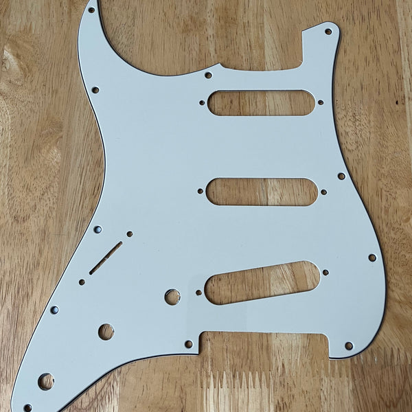 Left Handed Stratocaster Pickguard - Parchment Unbranded