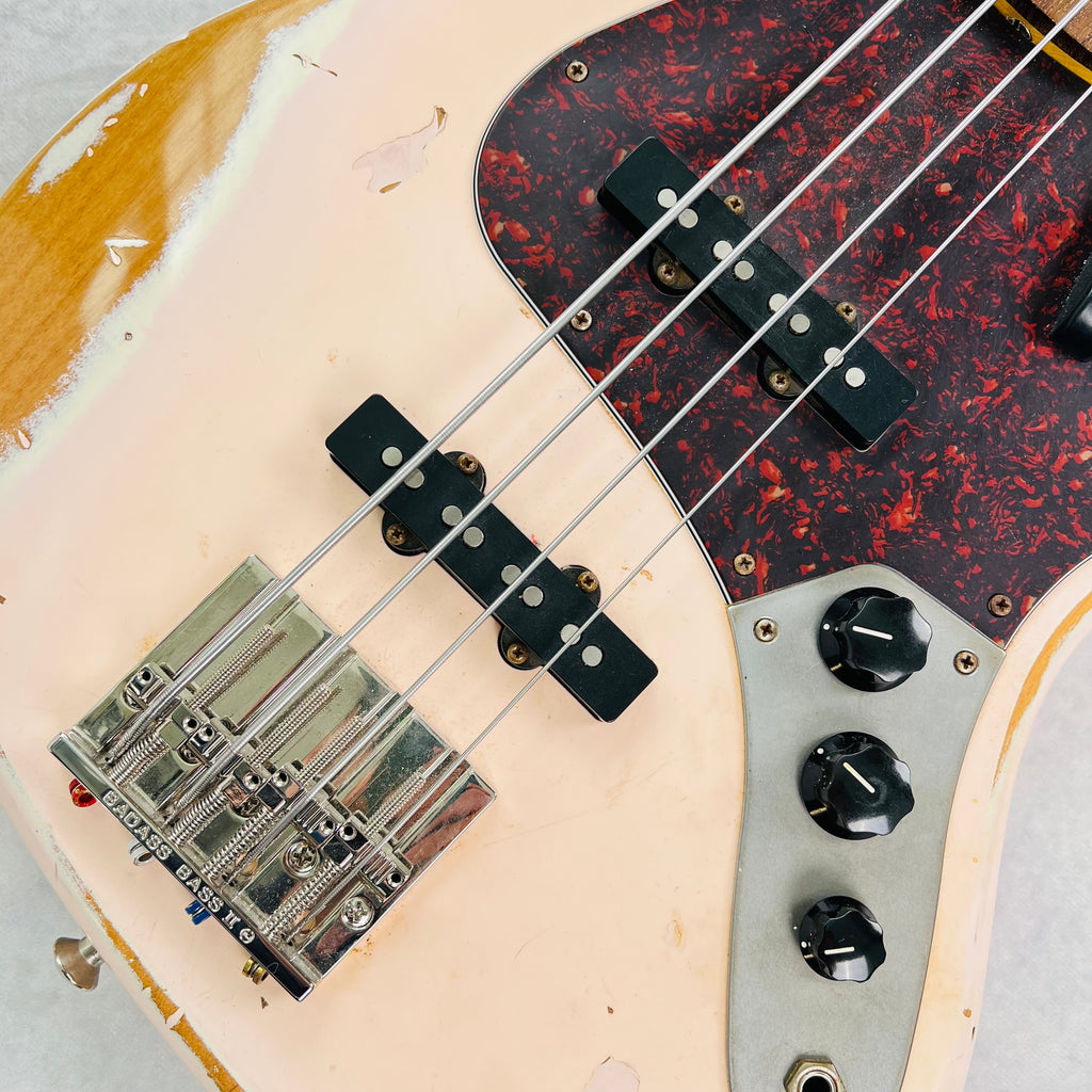 Nash JB63 Bass Guitar - Shell Pink - 7