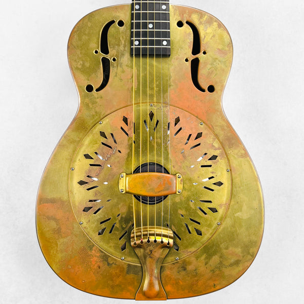 National Reso-Phonic Raw Series Brass 14-Fret Single Cone 2022 - 1