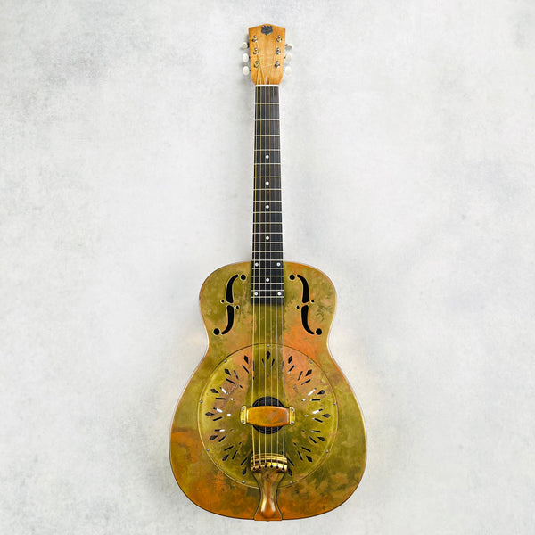National Reso-Phonic Raw Series Brass 14-Fret Single Cone 2022 - 2
