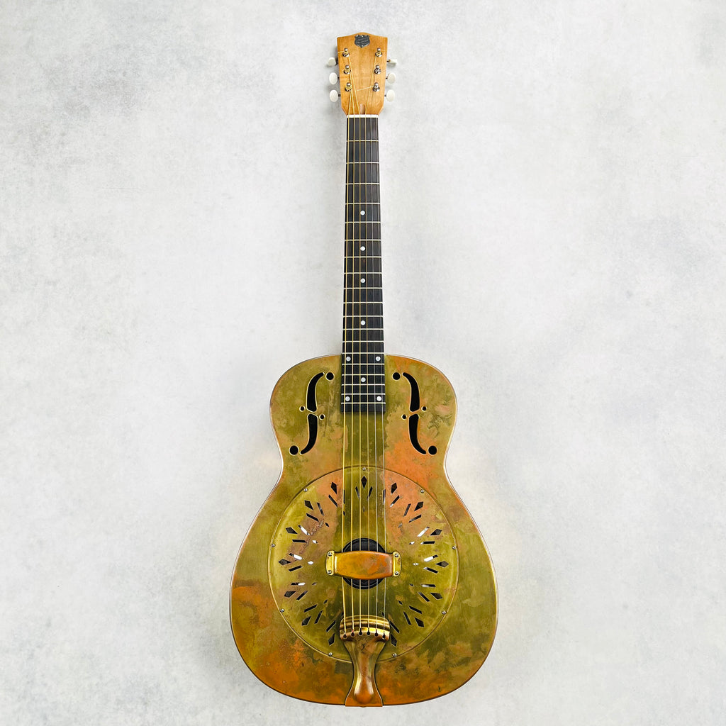 National Reso-Phonic Raw Series Brass 14-Fret Single Cone 2022 - 2