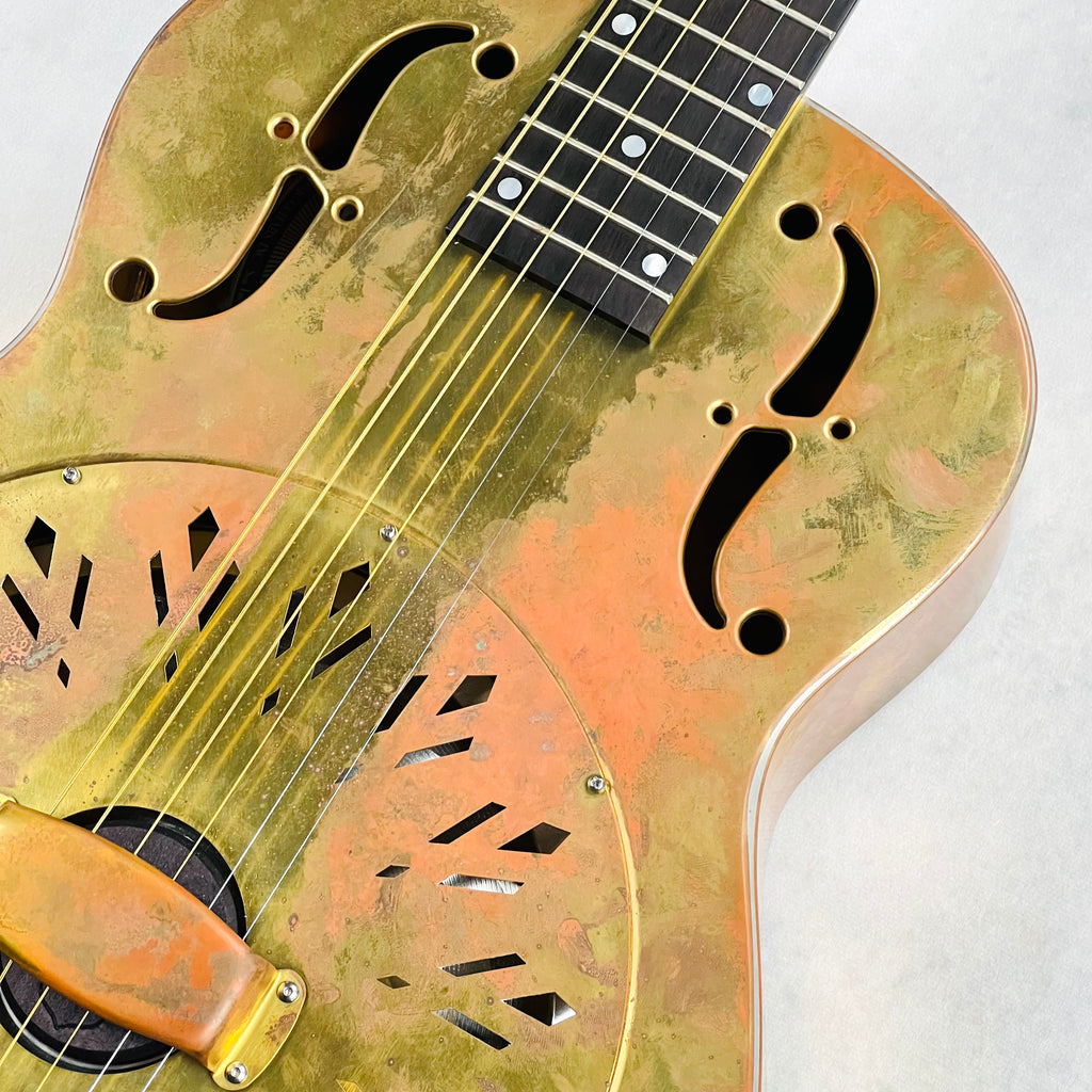 National Reso-Phonic Raw Series Brass 14-Fret Single Cone 2022 - 6