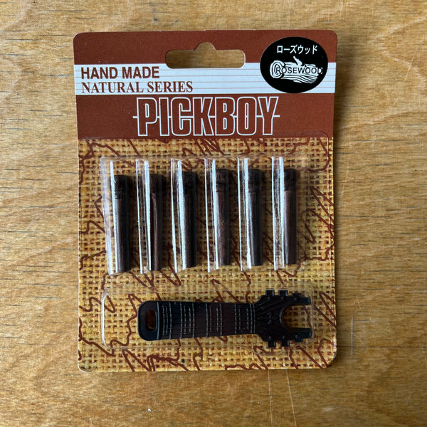 Pickboy Rosewood Bridge Pins with Puller