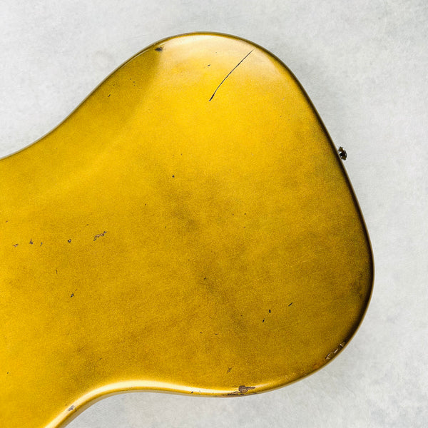 Olinto by La Bella 4-String P Bass 2024 - Carbo Gold Relic - 15