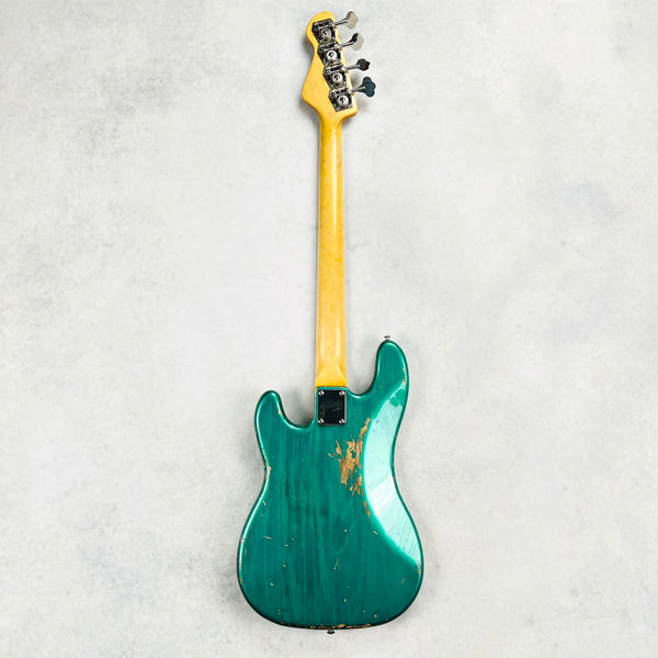 Olinto by La Bella P4 Anodized Guard Relic 4-String Bass 2025 - Arlington Green Metallic - 11