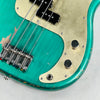 Olinto by La Bella P4 Anodized Guard Relic 4-String Bass 2025 - Arlington Green Metallic - 5