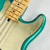 Olinto by La Bella P4 Anodized Guard Relic 4-String Bass 2025 - Arlington Green Metallic - 6