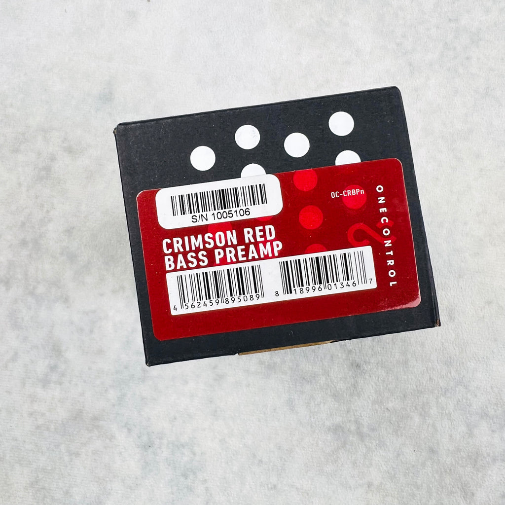 One Control Crimson Red Bass Preamp Pedal 2010s - 6