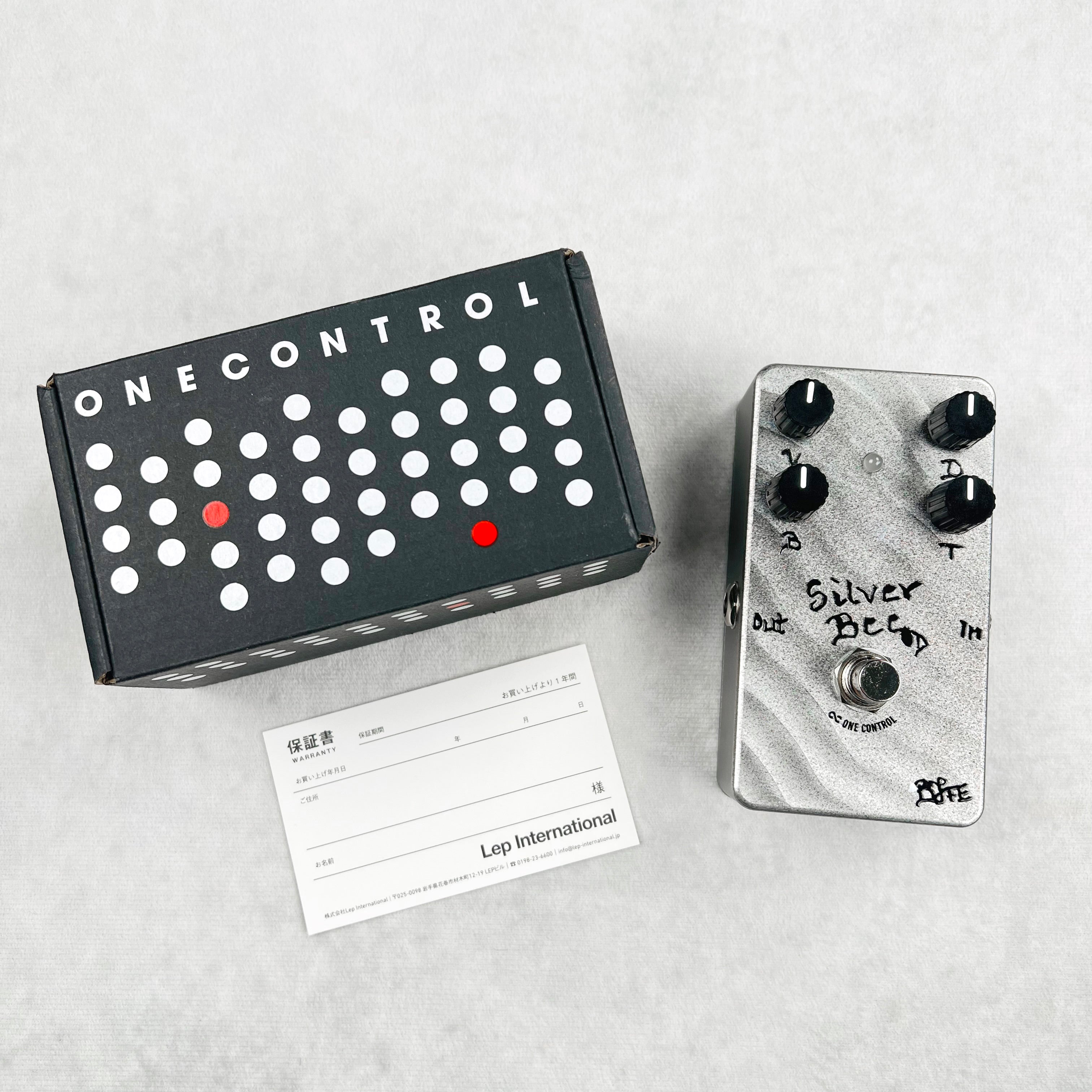 bjfe pedals One Control Silver Bee OD Limited BJFE Style Wave Overdrive Pedal 2010